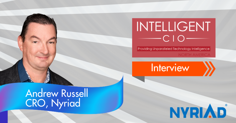The image promotes Andrew Russell's interview with the publication, Intelligent CIO